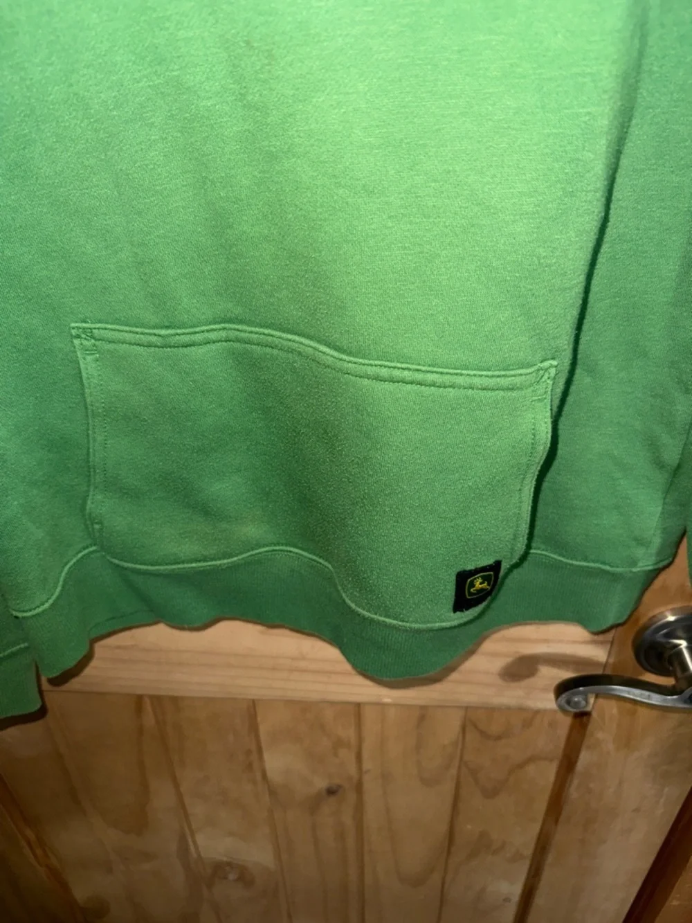 Kids XL John Deere Green Pullover Hoodie with Yellow Logo